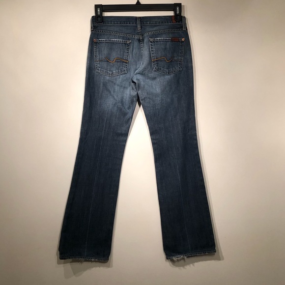 7 For All Mankind // Bootcut Jeans, Size 28 - Picture 5 of 7